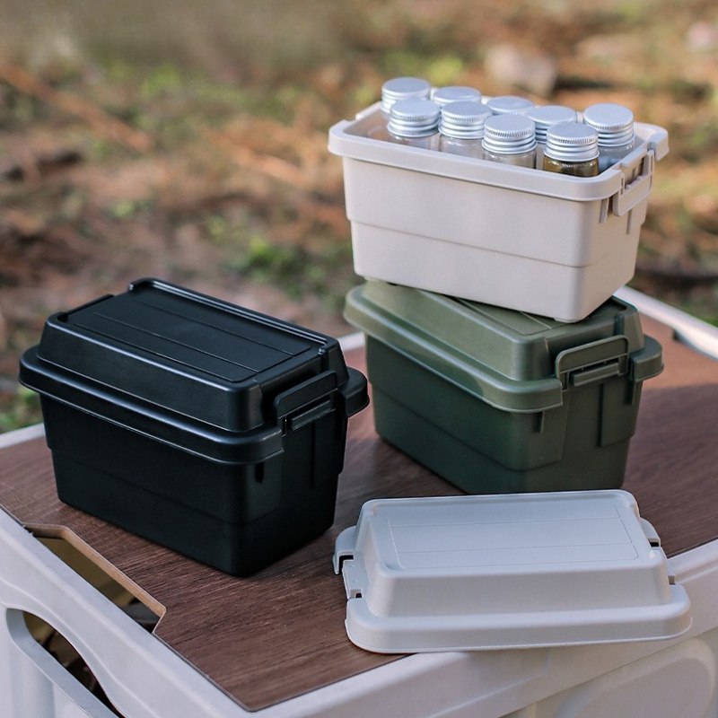 Camping Cooking Utensil Organizer - Outdoor Desktop Mini Storage Box Storage