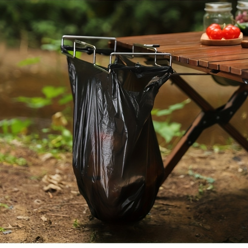 Camping Cooking Utensil Holder - 1 outdoor camping garbage bag rack,