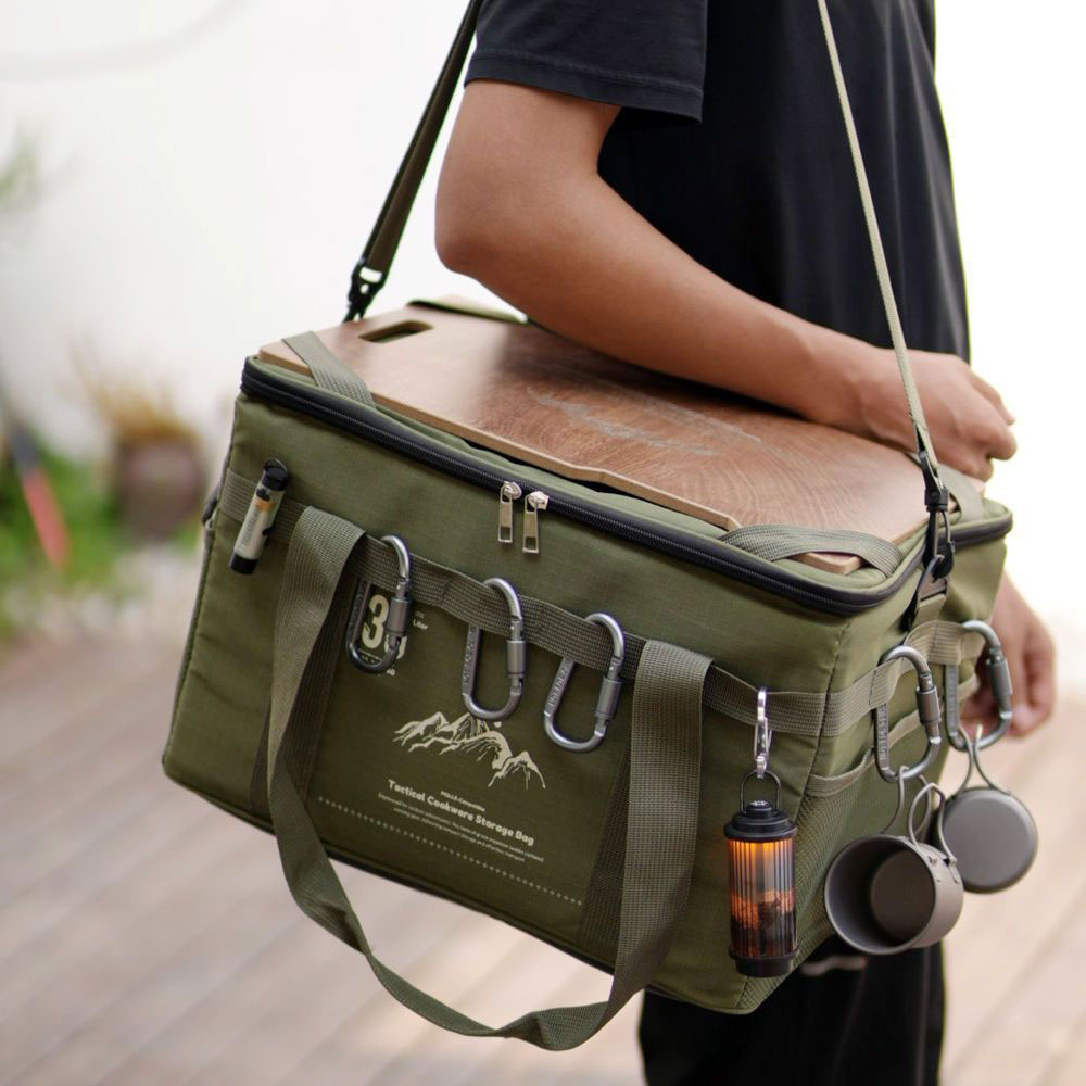 Camping Cooking Utensil Organizer - 36L Tactics Picnic Bag Waterproof Travel