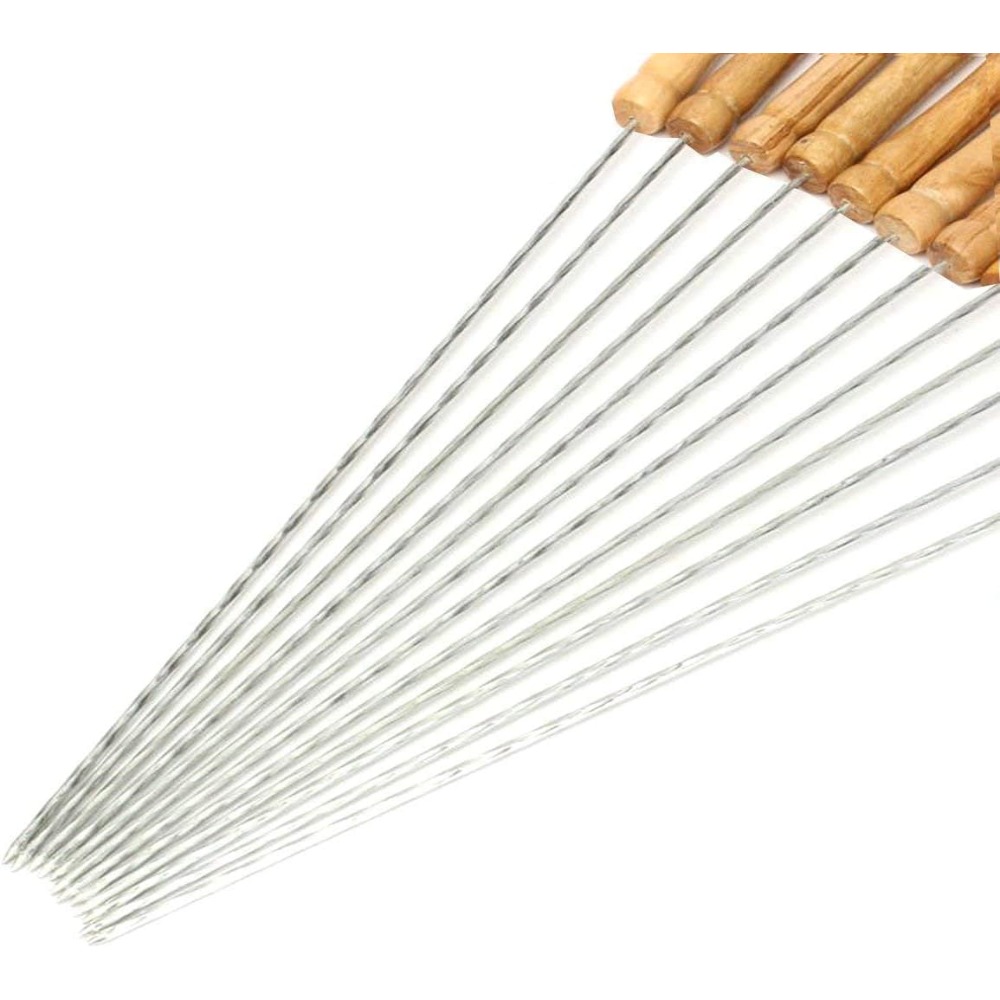 Camping Cooking Handle - Reusable BBQ Skewers for Grilling Set