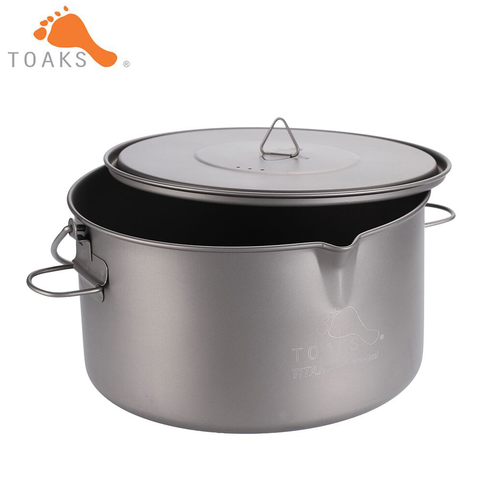 Mess Kit Titanium - TOAKS TITANIUM POT WITH BAIL HANDLE