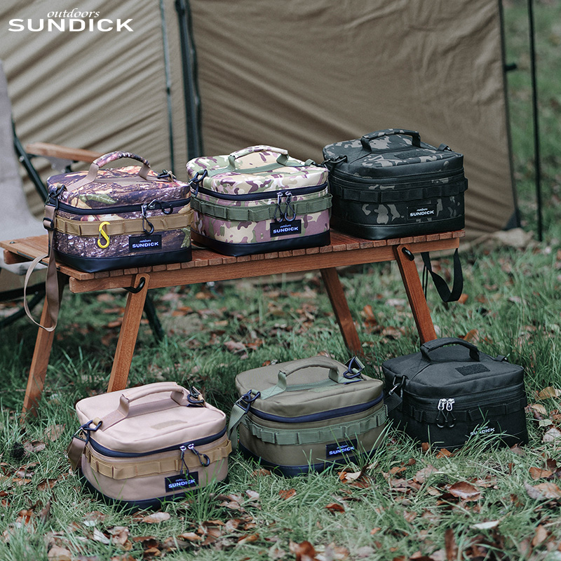 Camping Cooking Utensil Organizer - 1 Black/Brown/Army Green/Camo Optional Camping Insulated