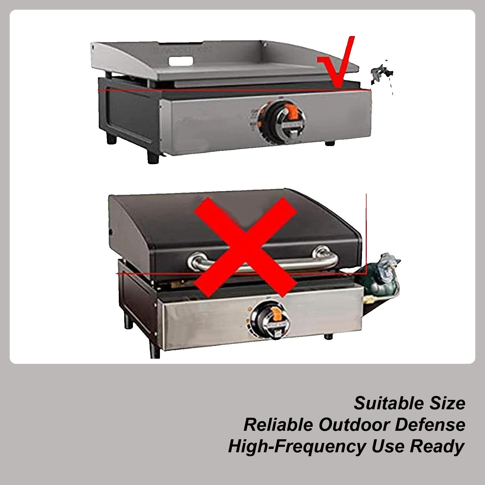 Camping Cooking Cover - Grilling Cover Heavy Duty Waterproof Table