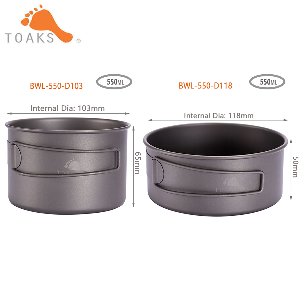 TOAKS BWL-550  Camping Titaniu - Mess Kit Titanium recensie en prijs