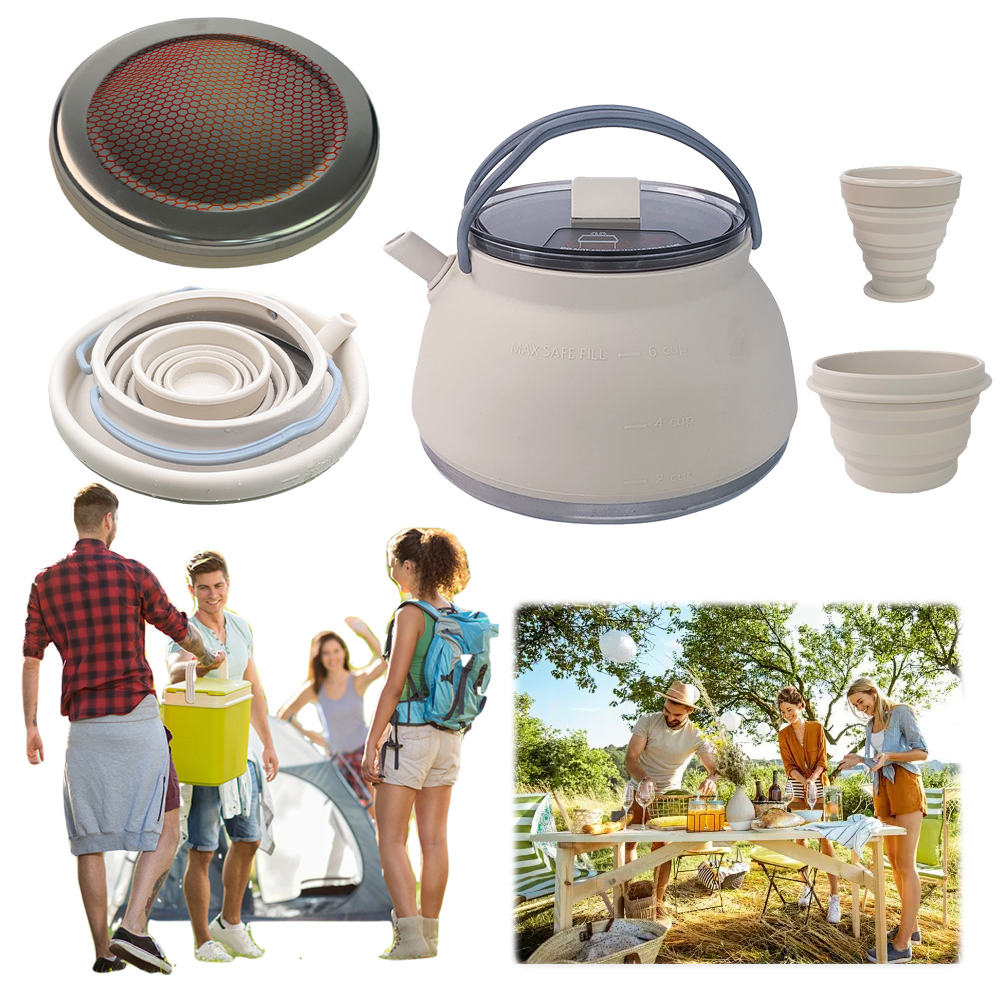 Outdoor Folding Silicone Kettl - Camping Cooking Handle recensie en prijs