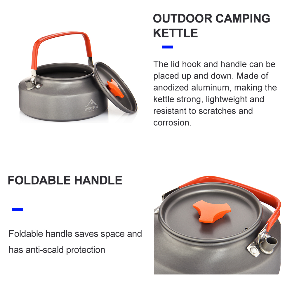 Widesea 1.1L 2L1.5L Camping Wa - Camping Cooking Kits recensie en prijs