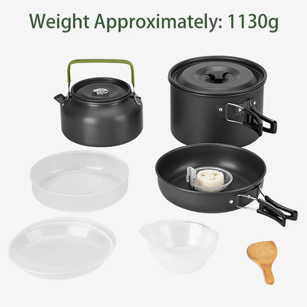 Outdoor large capacity cooking - Nesting Camping Cooking Set recensie en prijs