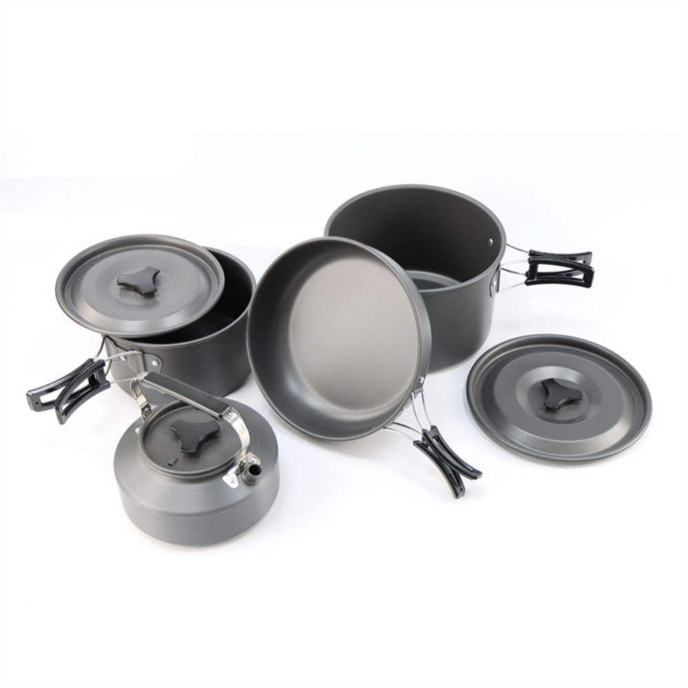 Lightweight Aluminum Alloy Out - Nesting Camping Cooking Set recensie en prijs