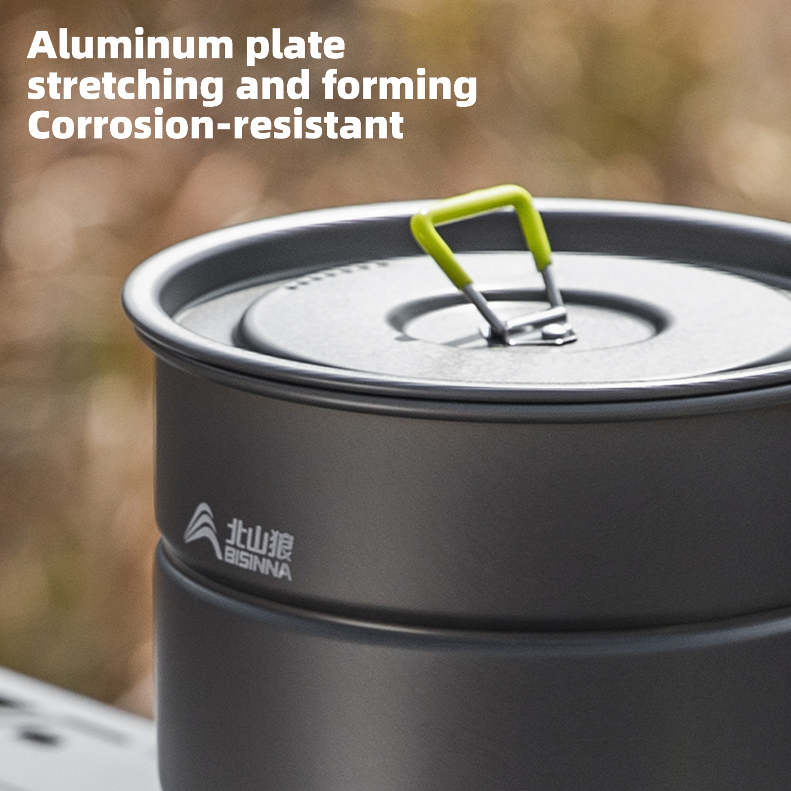 BISINNA Camping Cookware Set A - Nesting Camping Cooking Set recensie en prijs