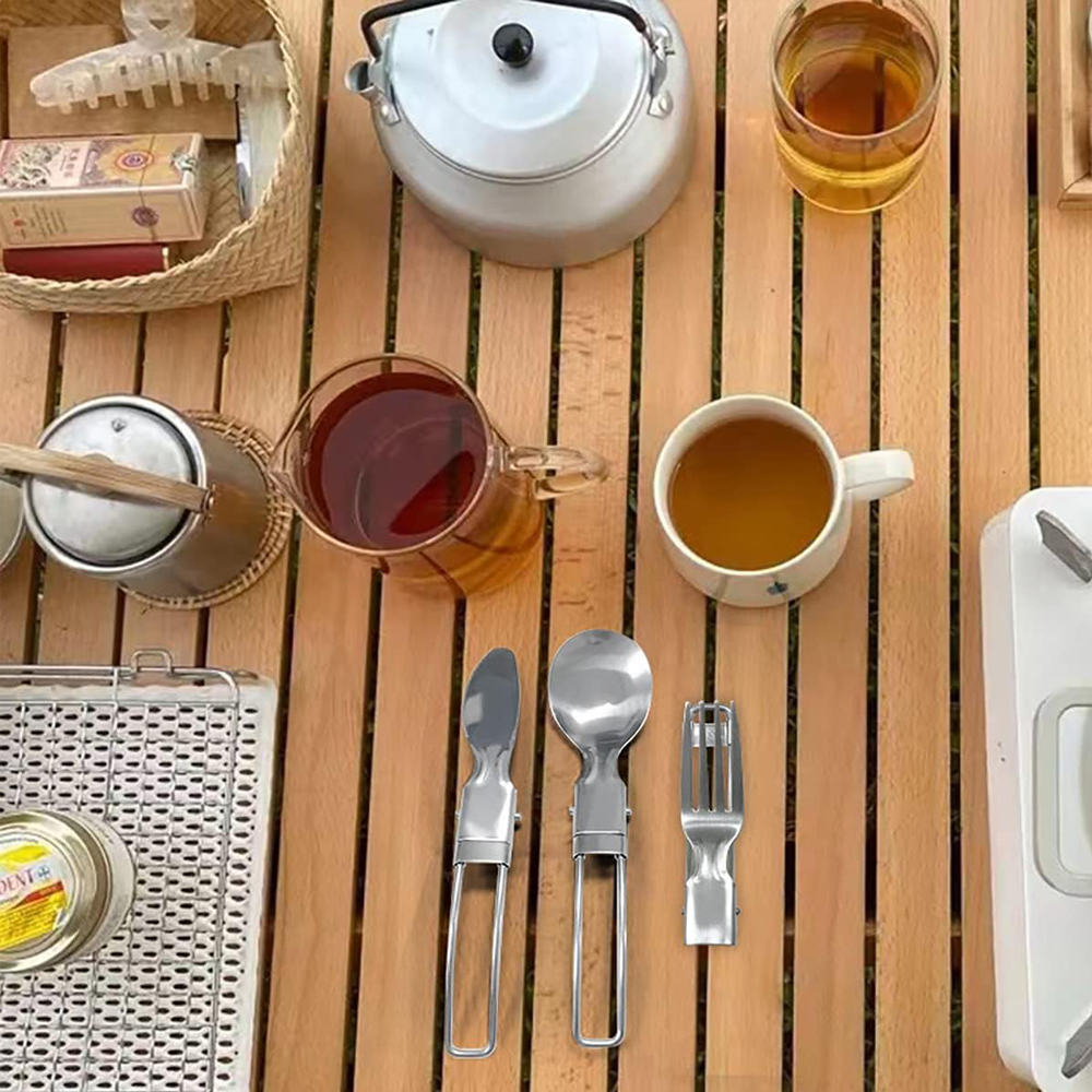 Camping Flatware Sets Stainles - Camping Cooking Kits recensie en prijs