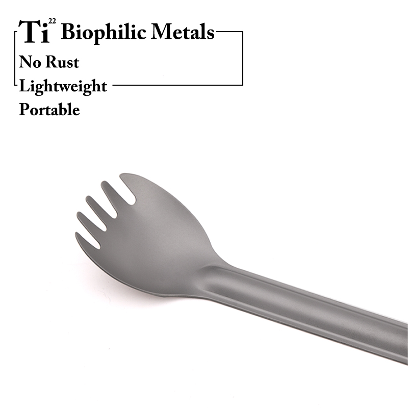 TiTo Titanium Spork Spoon Long - Camping Cooking Basket recensie en prijs