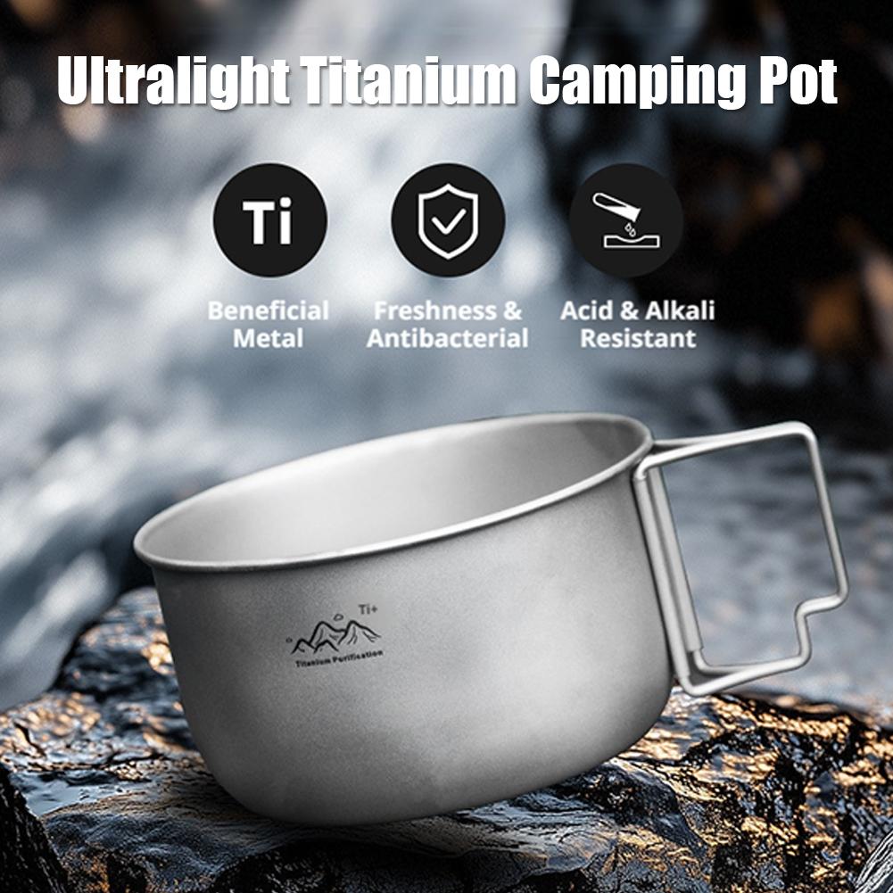 Ultralight Titanium Camping Po - Camping Cooking Pot Stainless Steel recensie en prijs