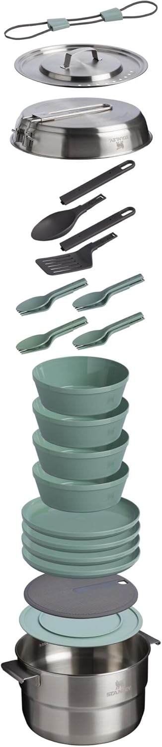 26-Piece Camp Kitchen Cook Set - Nesting Camping Cooking Set recensie en prijs