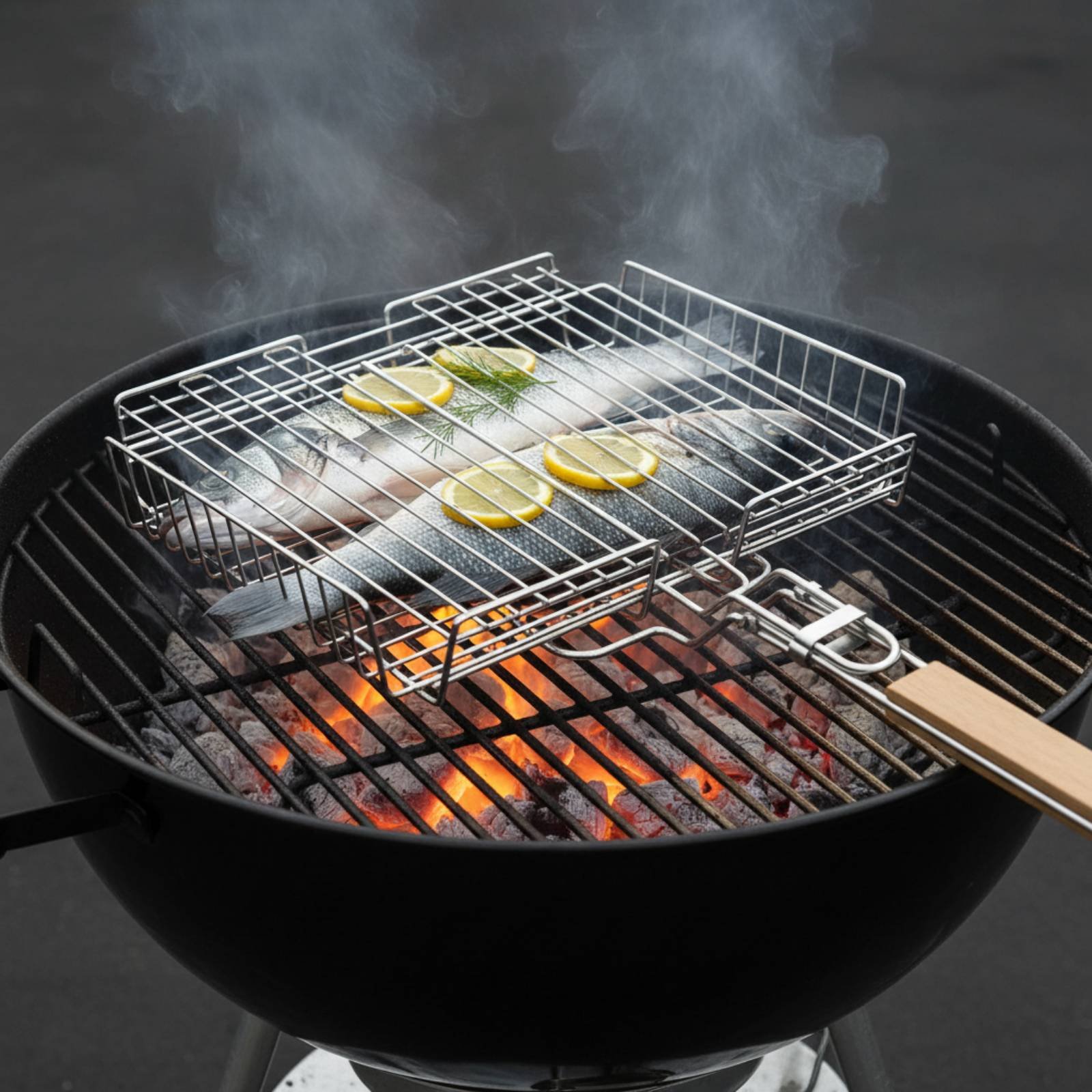 Wood Handle Grill Basket Porta - Camp Grill Portable Folding recensie en prijs