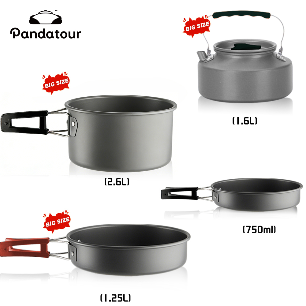 Pandatour Camping Cooking Alum - Camping Cooking Set 2 Person recensie en prijs