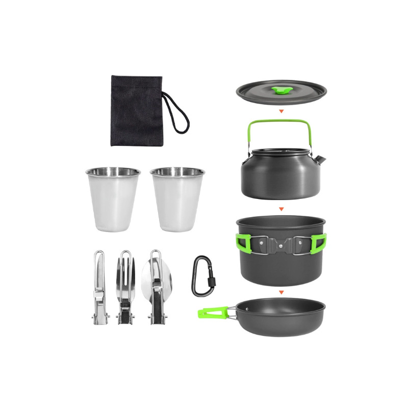 DS-308 Outdoor large capacity  - Nesting Camping Cooking Set recensie en prijs