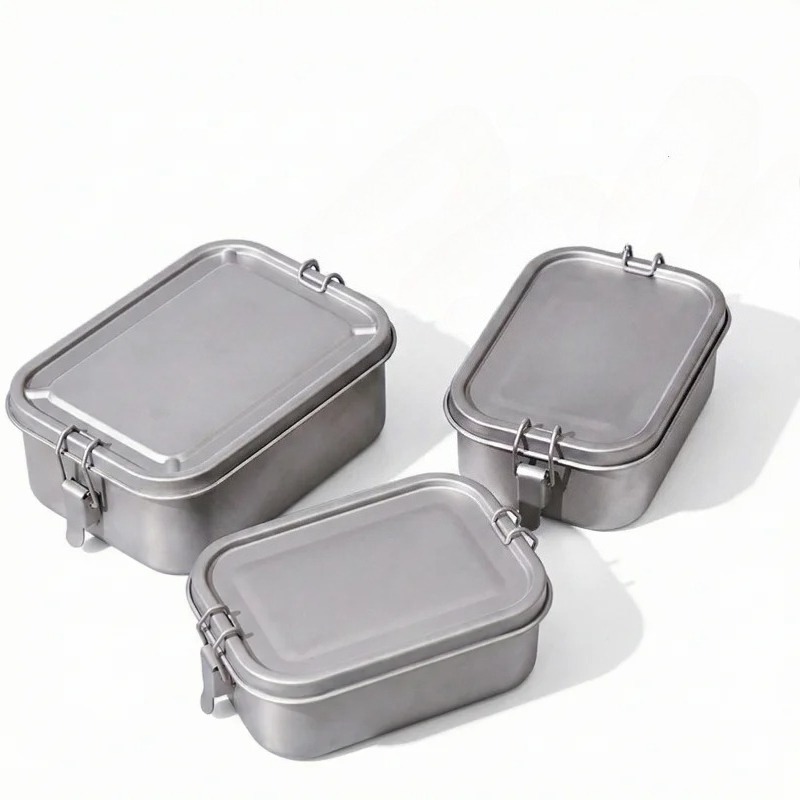 Stainless Steel Lunch Box With - Mess Kit Titanium recensie en prijs