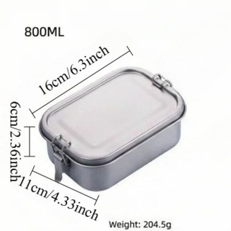 Stainless Steel Lunch Box With - Mess Kit Titanium recensie en prijs