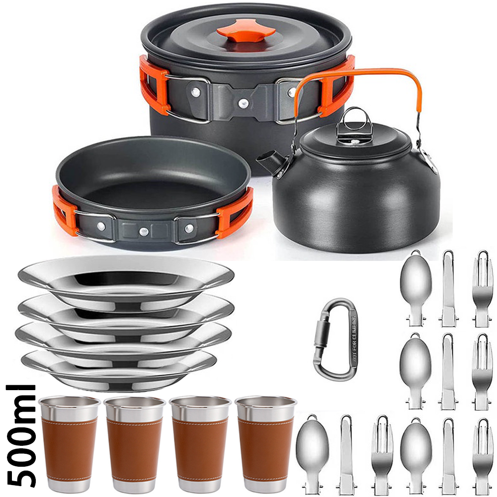 Outdoor camping cooking set, n - Nesting Camping Cooking Set recensie en prijs
