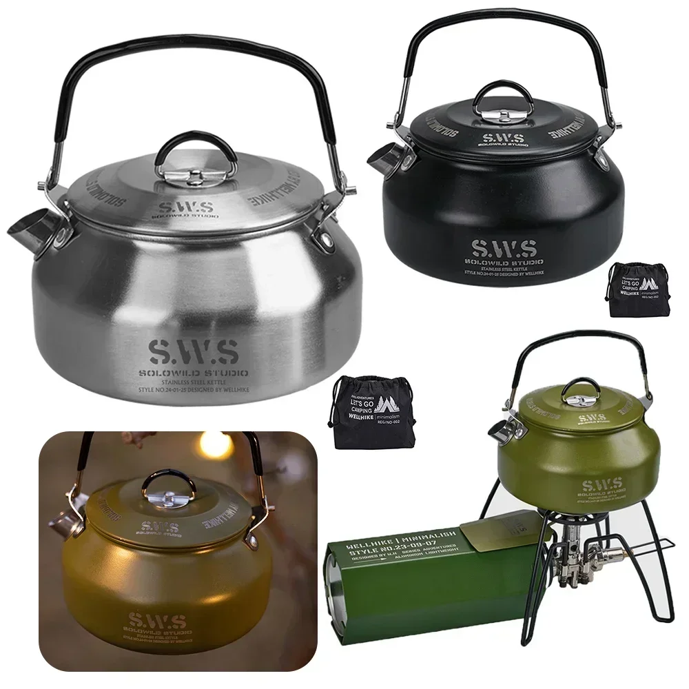 Stainless Steel Kettle 0.8L Po - Camping Cooking Pot Stainless Steel recensie en prijs