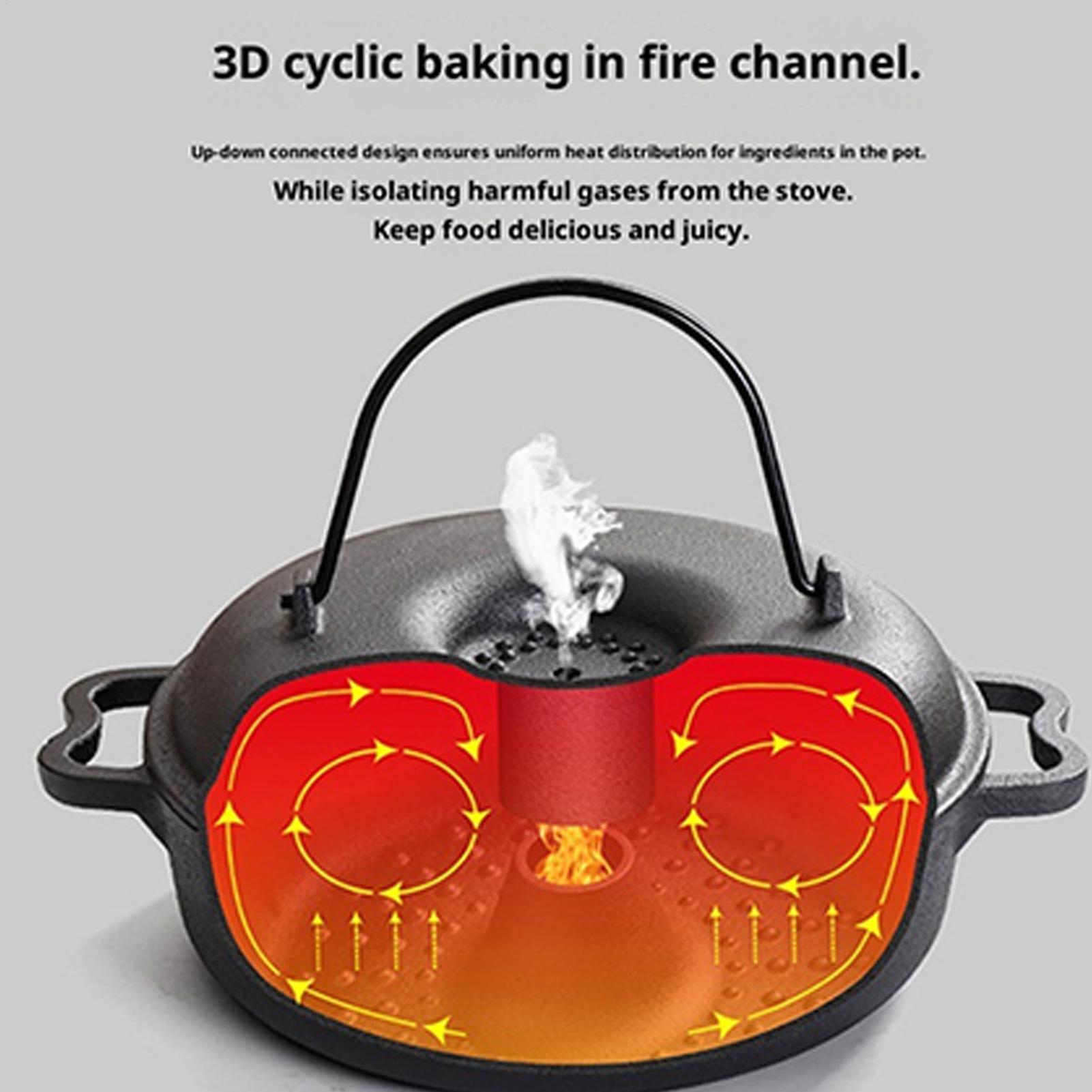Cauldron Pot for Cooking Non-S - Camping Cooking Handle recensie en prijs