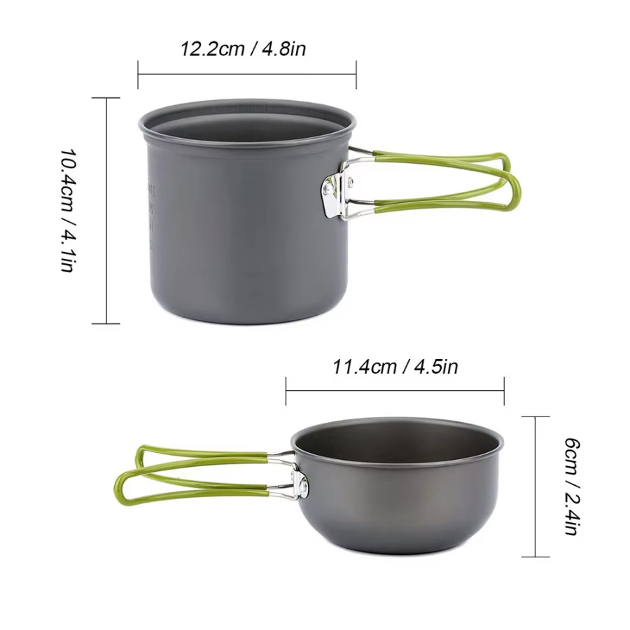 Camping Cookware Mess Kit Ultr - Camping Cooking Set 2 Person recensie en prijs