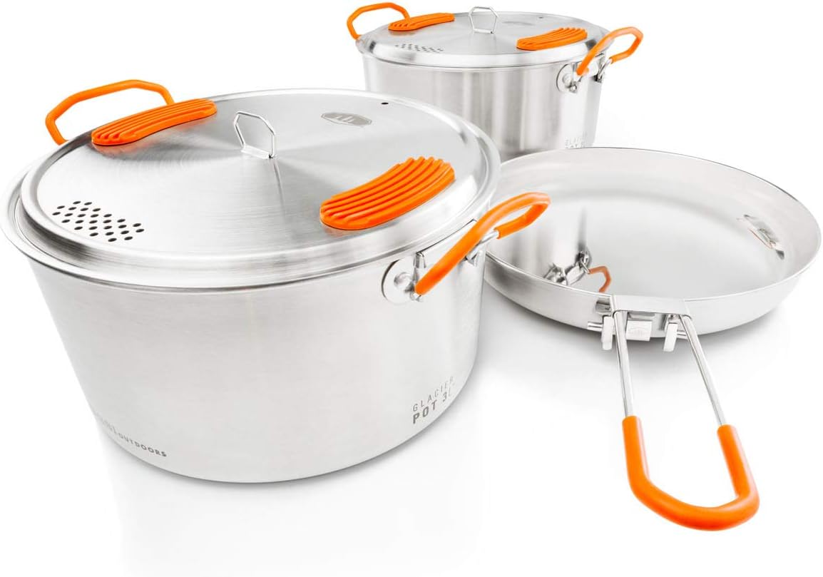 Stainless Steel Camping Cook S - Nesting Camping Cooking Set recensie en prijs
