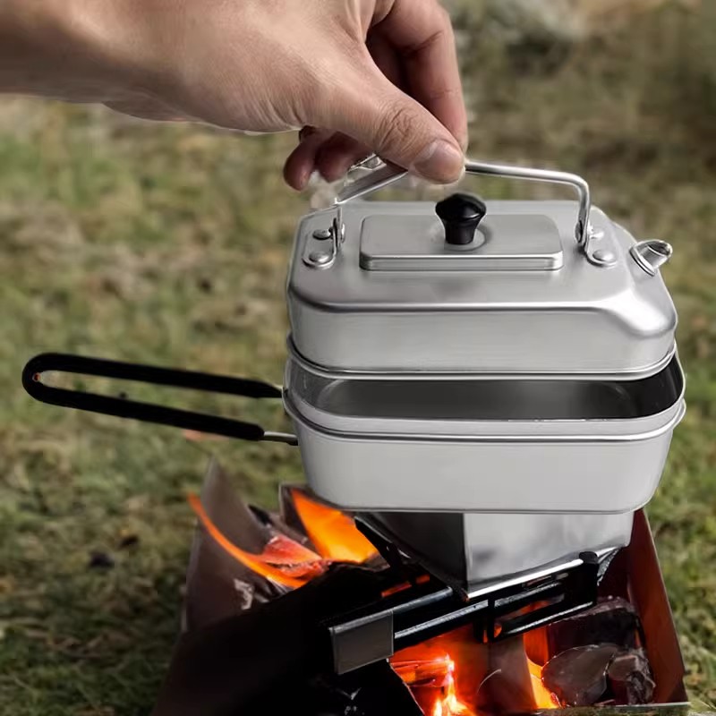 Ultralight Portable Picnic Cam - Camping Cooking Pot Stainless Steel recensie en prijs