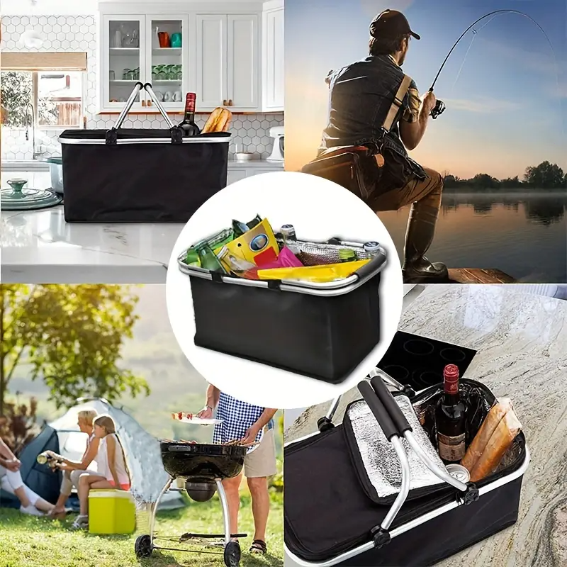 Foldable Picnic Bag Insulated  - Camping Cooking Basket recensie en prijs