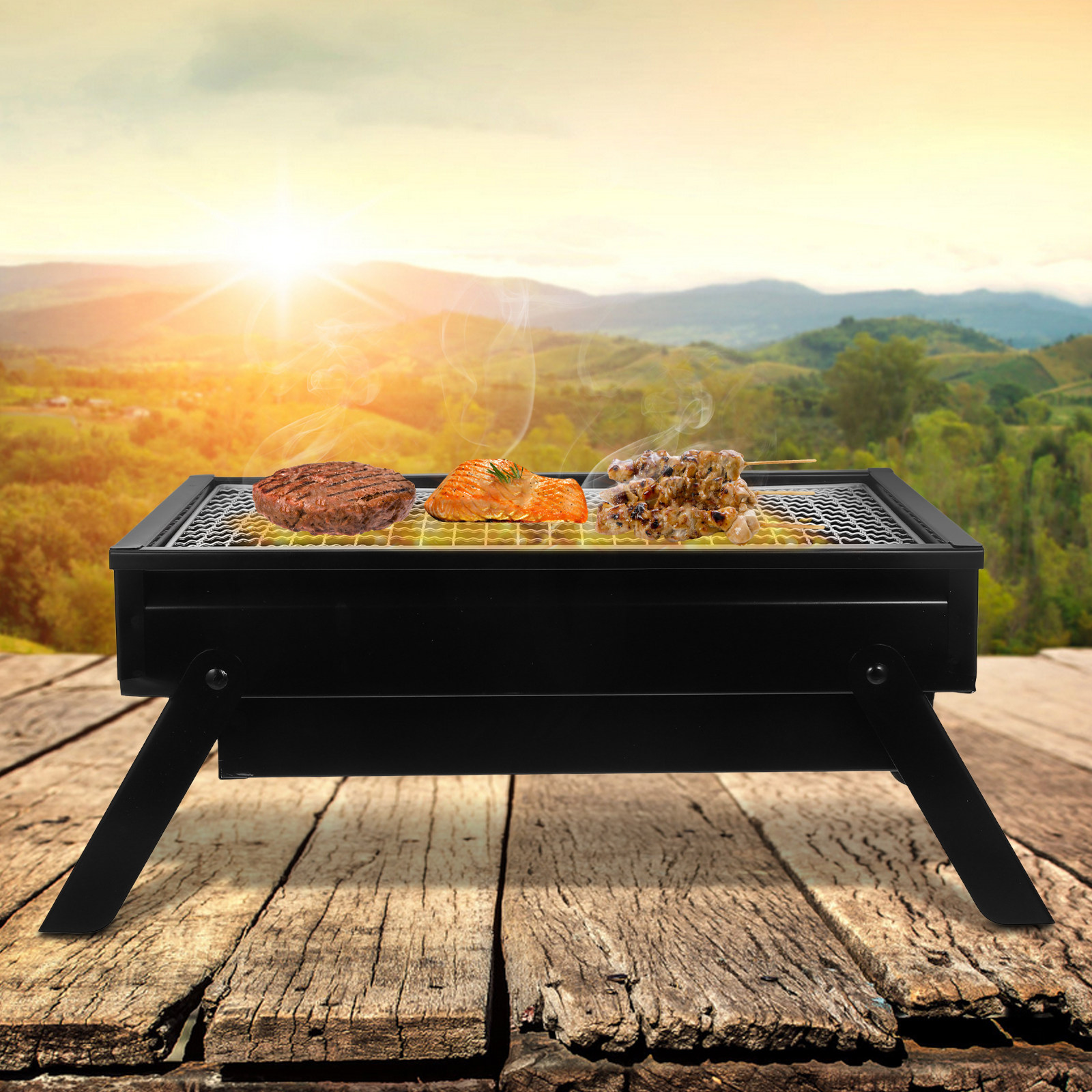 Portable Folding Charcoal Gril - Camp Grill Portable Folding recensie en prijs
