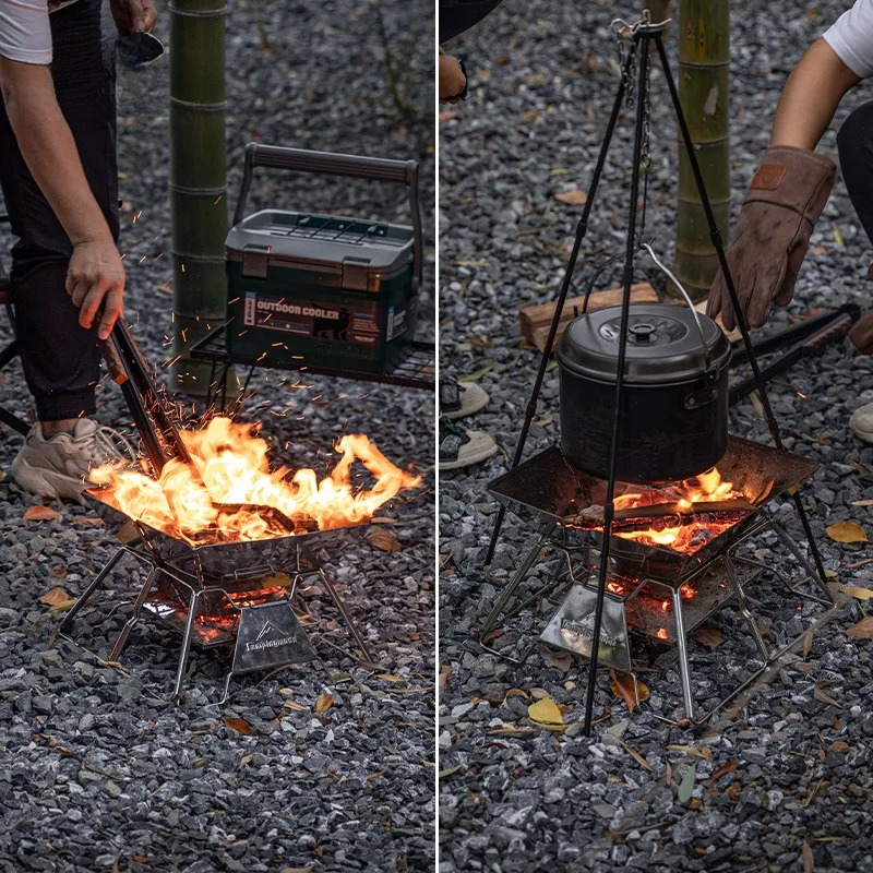 CAMPINGMOON Stainless Steel Fo - Camp Grill Portable Folding recensie en prijs