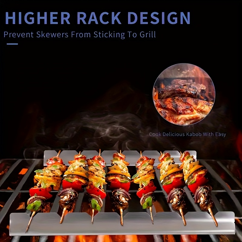 2pcs Kebab Rack Kebab Stands S - Camping Cooking Utensil Holder recensie en prijs