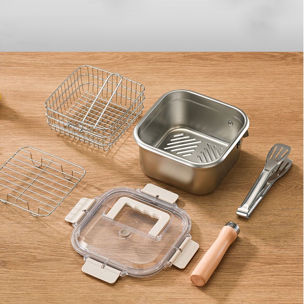 Portable Stainless Steel Fryin - Camping Cooking Basket recensie en prijs