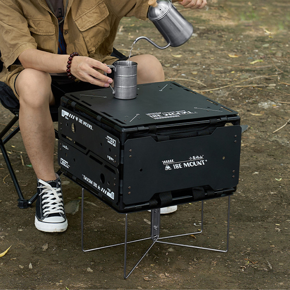Aluminum Alloy Box Stand with  - Camping Cooking Utensil Holder recensie en prijs