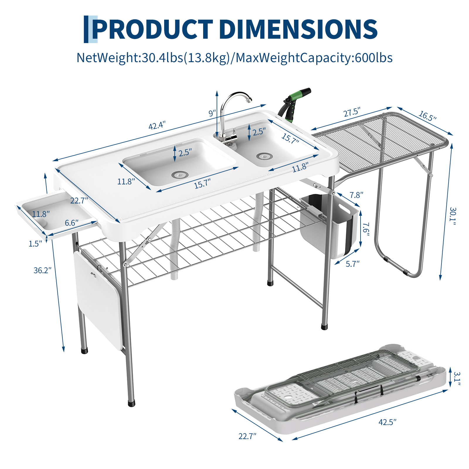 Fish Cleaning Table, Folding C - Camp Grill Portable Folding recensie en prijs