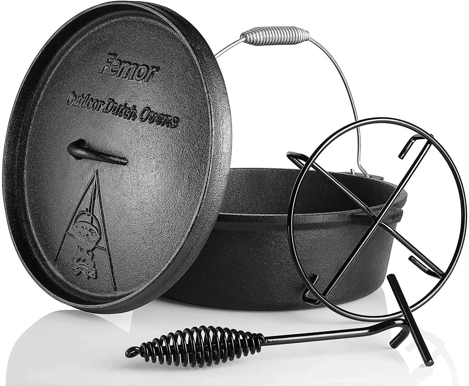 Femor Dutch Oven Cast Iron 5,8 - Camp Dutch Oven Cast recensie en prijs