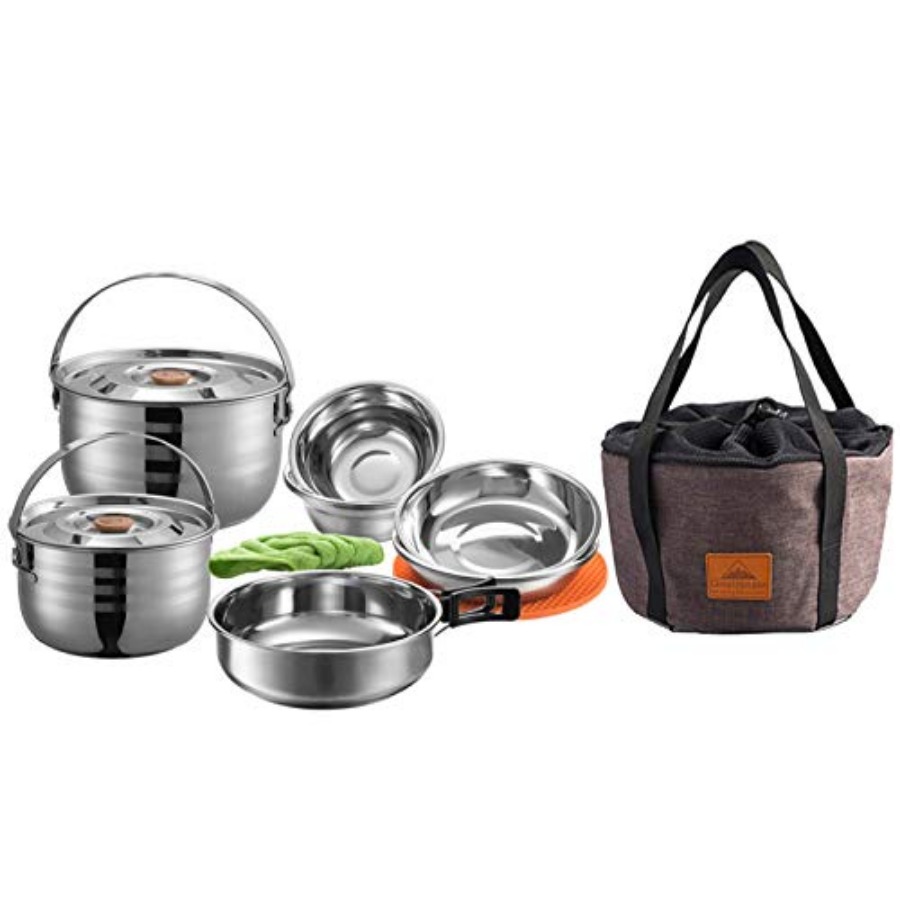 CAMPINGMOON Camping Cookware S - Nesting Camping Cooking Set recensie en prijs