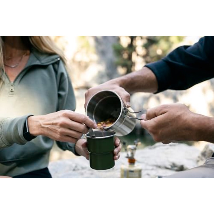 Stainless Steel Camping Cookwa - Nesting Camping Cooking Set recensie en prijs