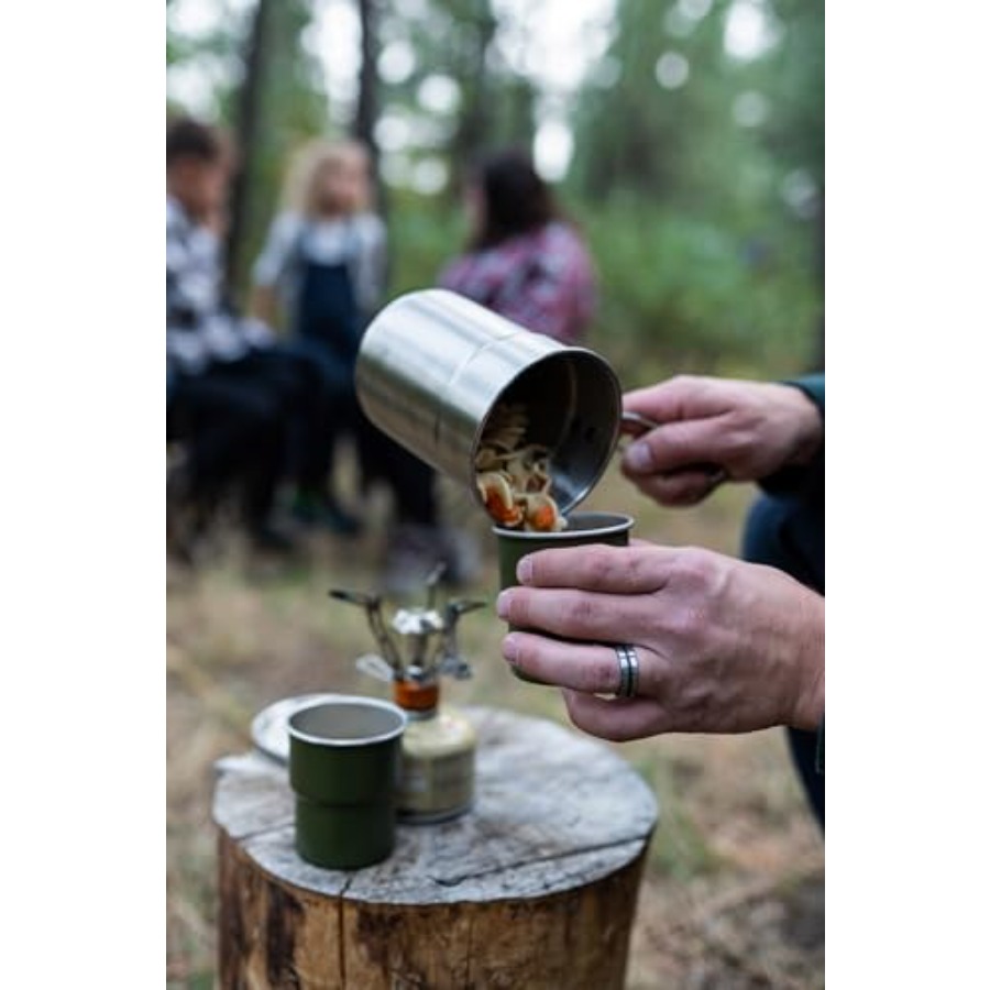 Stainless Steel Camping Cookwa - Nesting Camping Cooking Set recensie en prijs