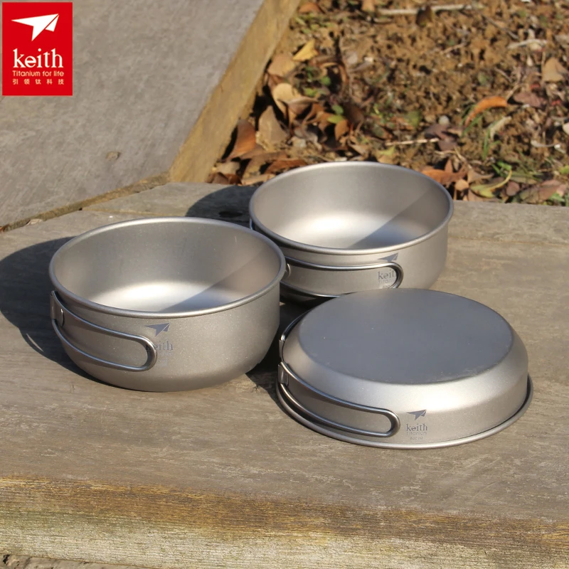Keith 3PCS Titanium Cookware P - Camping Cooking Handle recensie en prijs
