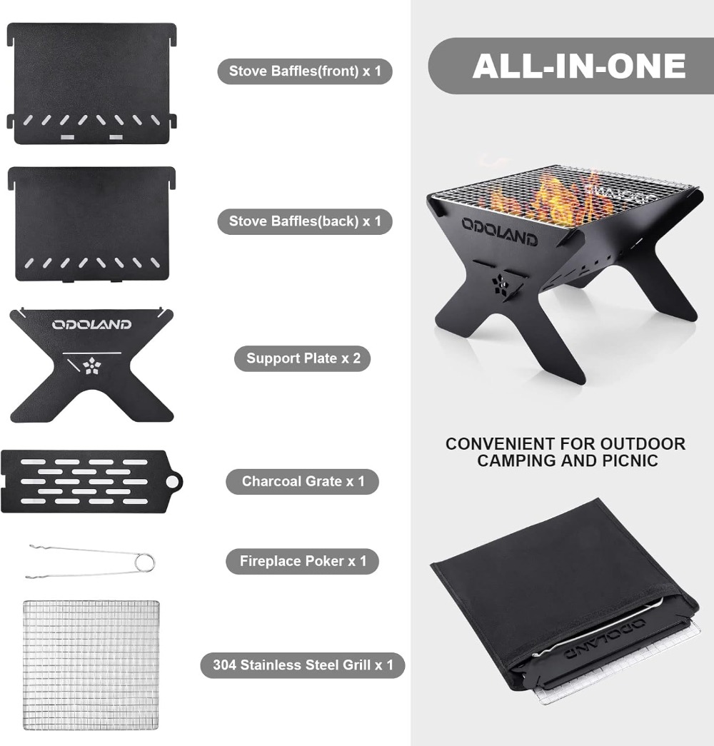 Portable Folding Charcoal Gril - Camp Grill Portable Folding recensie en prijs