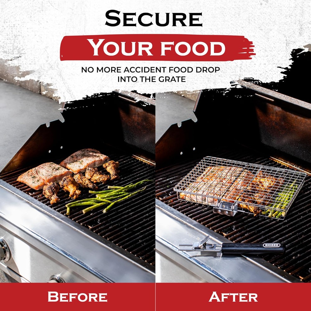 BBQ Grill Basket Set, Stainles - Camp Grill Portable Folding recensie en prijs