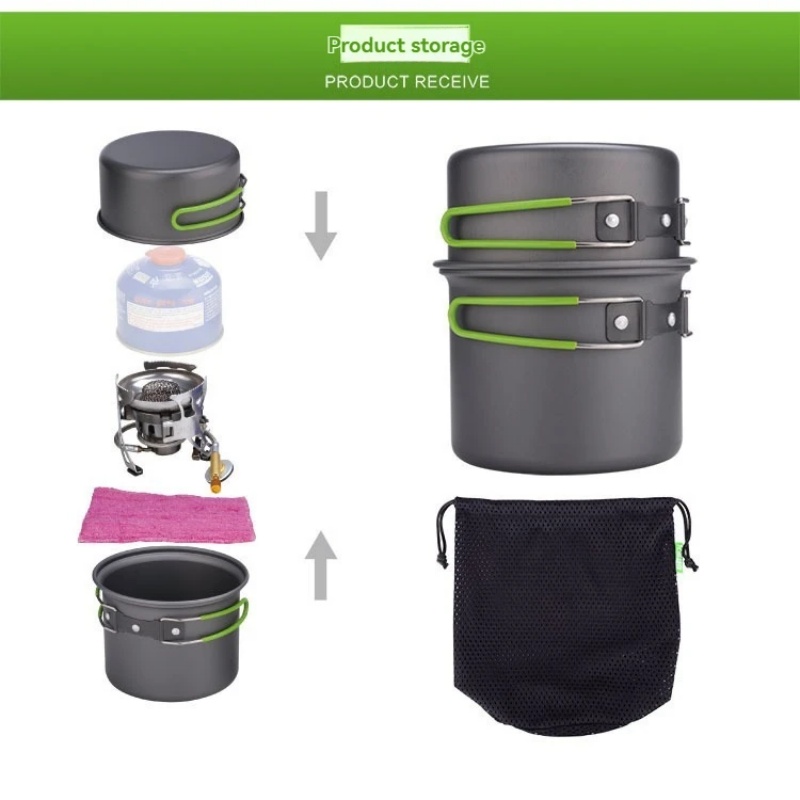 BRS-T15A Camping Cookware Mess - Camping Cooking Kits recensie en prijs