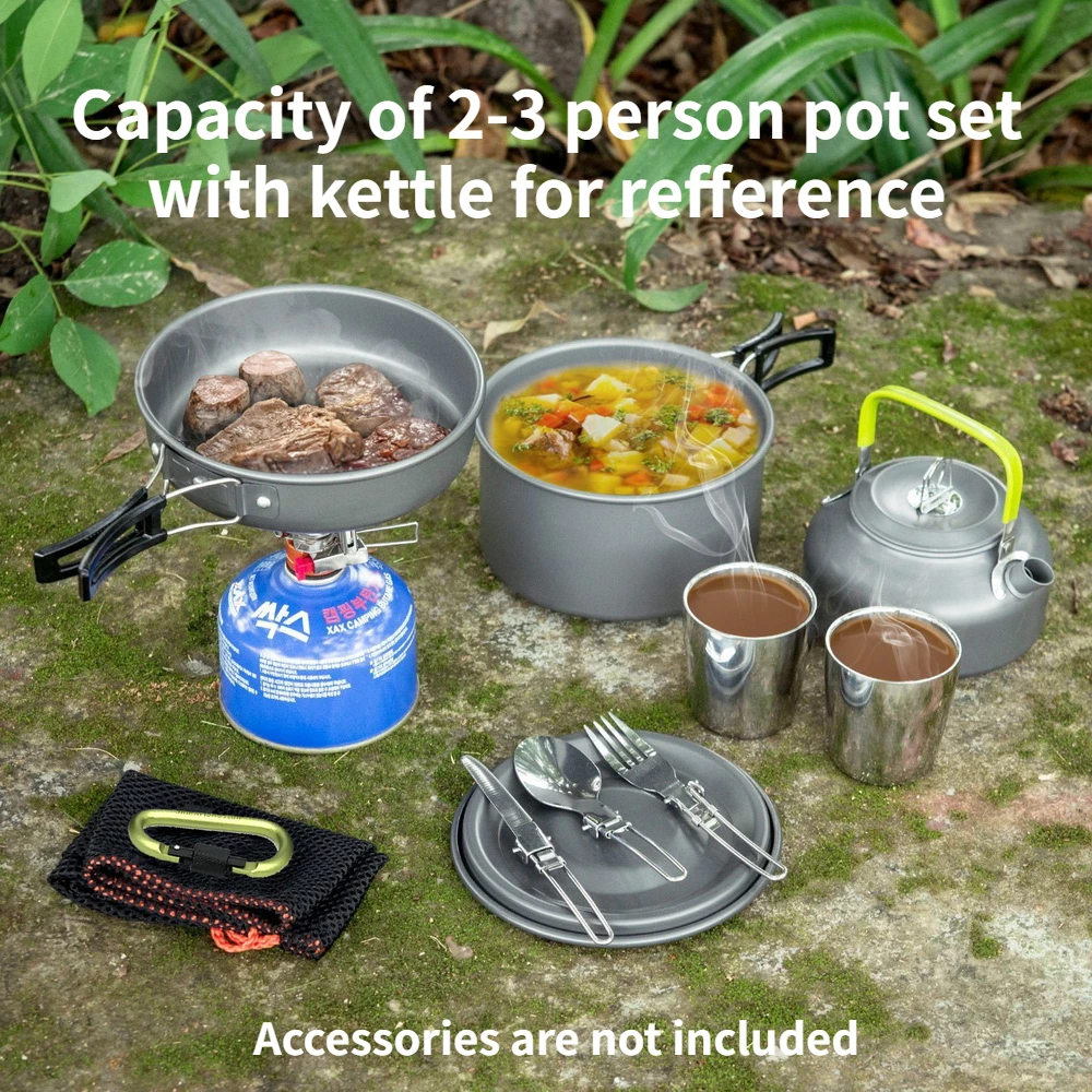 Camping Cookware Set for 1-7 P - Camping Cooking Set 2 Person recensie en prijs