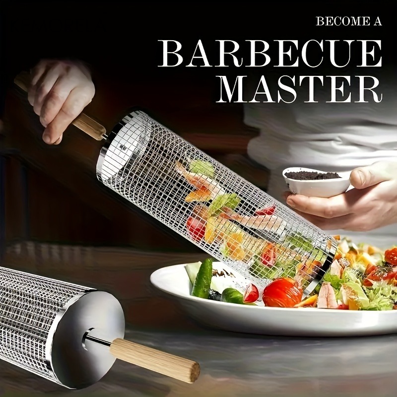 Round Barbecue Grill Basket Se - Camping Cooking Basket recensie en prijs