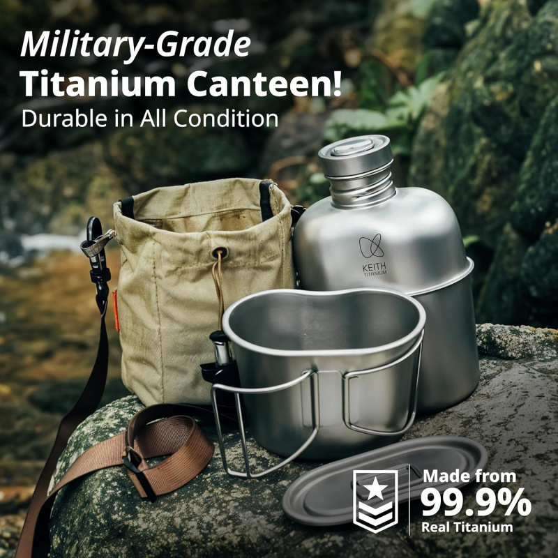 Keith Titanium Bottle Outdoor  - Mess Kit Titanium recensie en prijs