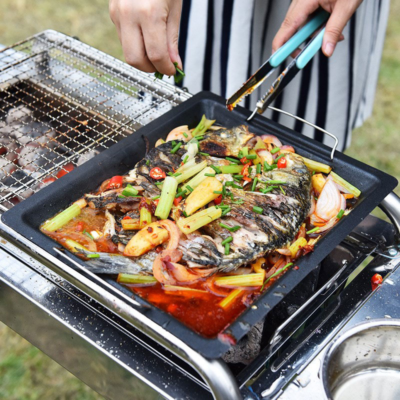 Outdoors Thick Square Grill Pa - Camping Cooking Handle recensie en prijs