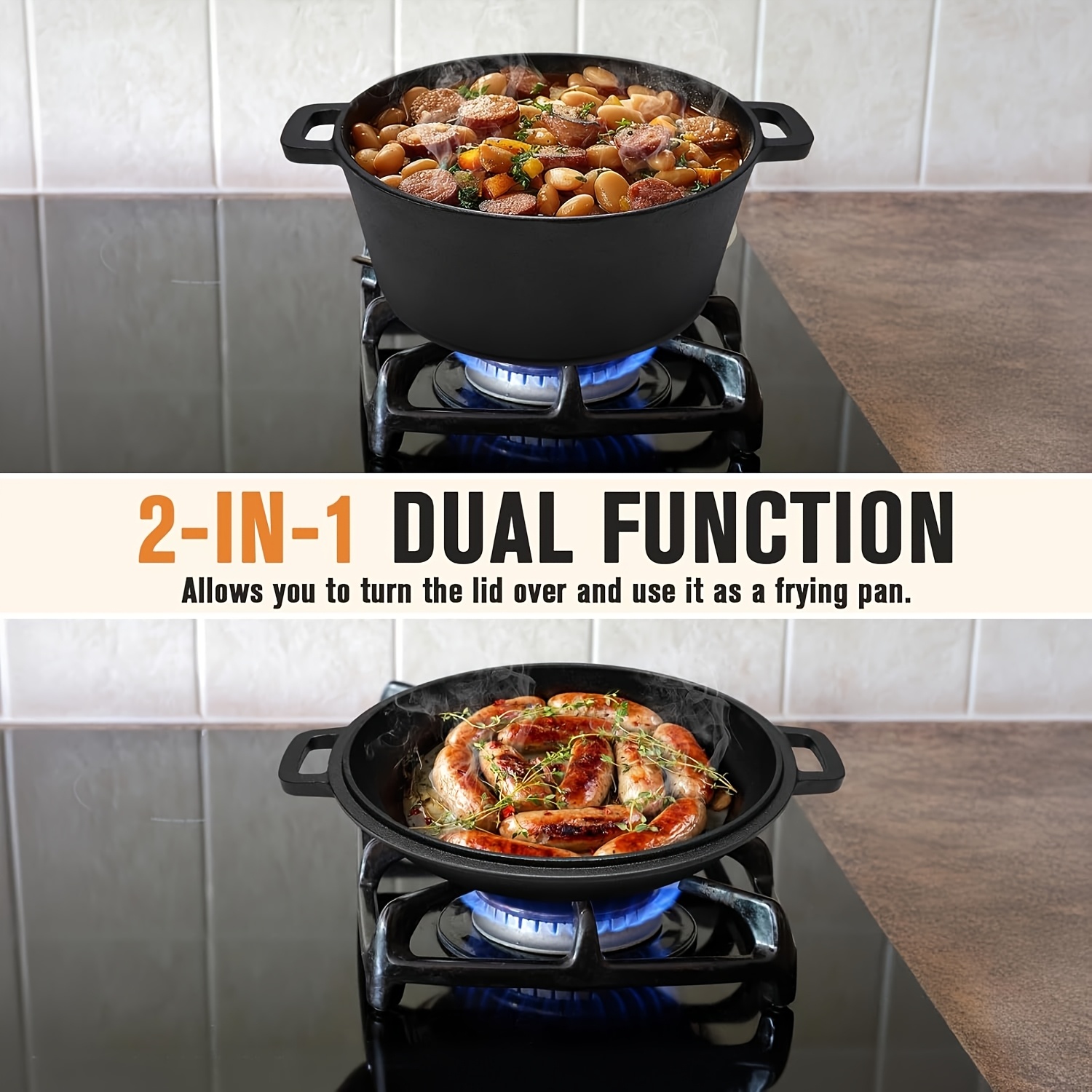 Black 5 QT Cast Iron Dutch Ove - Camp Dutch Oven Cast recensie en prijs