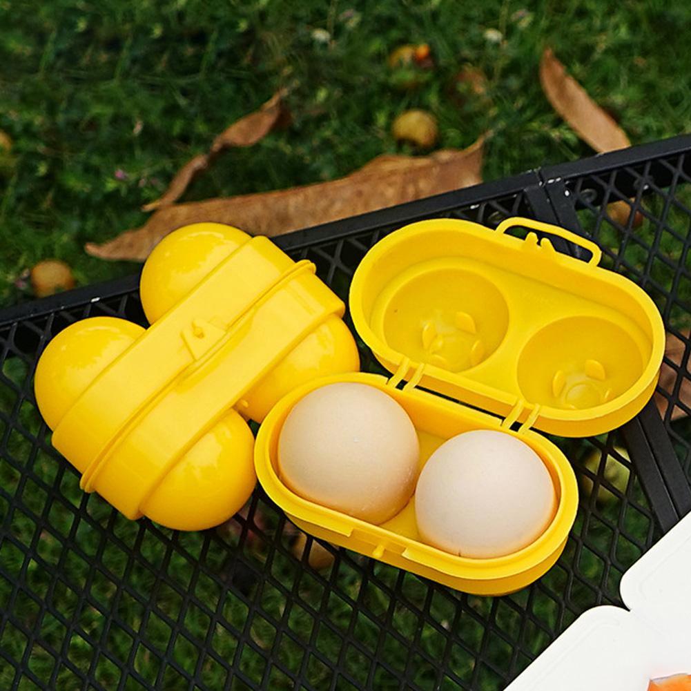 2 Grid Egg Storage Box Contain - Camping Cooking Utensil Holder recensie en prijs