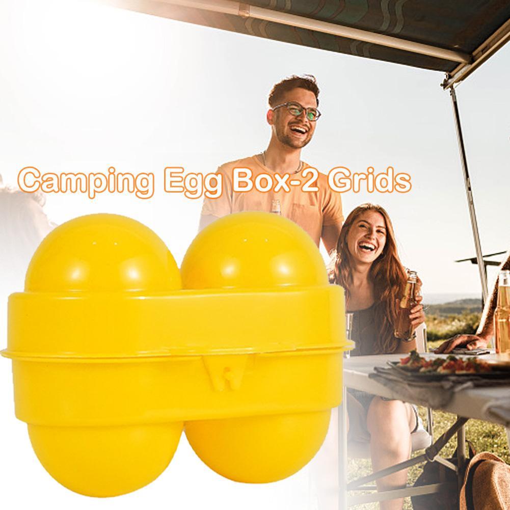 2 Grid Egg Storage Box Contain - Camping Cooking Utensil Holder recensie en prijs